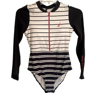 NWT Nautica Swimsuit with long sleeves Size Medium